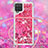 Funda Silicona Carcasa Goma Bling-Bling con Acollador Cordon Lanyard S03 para Samsung Galaxy M12