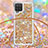 Funda Silicona Carcasa Goma Bling-Bling con Acollador Cordon Lanyard S03 para Samsung Galaxy M12