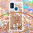 Funda Silicona Carcasa Goma Bling-Bling con Acollador Cordon Lanyard S03 para Samsung Galaxy M21