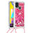 Funda Silicona Carcasa Goma Bling-Bling con Acollador Cordon Lanyard S03 para Samsung Galaxy M21s