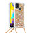 Funda Silicona Carcasa Goma Bling-Bling con Acollador Cordon Lanyard S03 para Samsung Galaxy M31