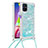 Funda Silicona Carcasa Goma Bling-Bling con Acollador Cordon Lanyard S03 para Samsung Galaxy M51