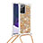 Funda Silicona Carcasa Goma Bling-Bling con Acollador Cordon Lanyard S03 para Samsung Galaxy Note 20 Ultra 5G