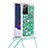 Funda Silicona Carcasa Goma Bling-Bling con Acollador Cordon Lanyard S03 para Samsung Galaxy Note 20 Ultra 5G