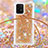 Funda Silicona Carcasa Goma Bling-Bling con Acollador Cordon Lanyard S03 para Samsung Galaxy S10 Lite