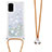 Funda Silicona Carcasa Goma Bling-Bling con Acollador Cordon Lanyard S03 para Samsung Galaxy S20 5G