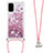 Funda Silicona Carcasa Goma Bling-Bling con Acollador Cordon Lanyard S03 para Samsung Galaxy S20