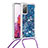 Funda Silicona Carcasa Goma Bling-Bling con Acollador Cordon Lanyard S03 para Samsung Galaxy S20 FE (2022) 5G