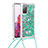 Funda Silicona Carcasa Goma Bling-Bling con Acollador Cordon Lanyard S03 para Samsung Galaxy S20 FE 4G