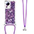 Funda Silicona Carcasa Goma Bling-Bling con Acollador Cordon Lanyard S03 para Xiaomi Civi 2 5G