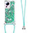 Funda Silicona Carcasa Goma Bling-Bling con Acollador Cordon Lanyard S03 para Xiaomi Civi 2 5G