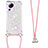 Funda Silicona Carcasa Goma Bling-Bling con Acollador Cordon Lanyard S03 para Xiaomi Civi 2 5G