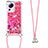 Funda Silicona Carcasa Goma Bling-Bling con Acollador Cordon Lanyard S03 para Xiaomi Civi 2 5G