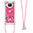 Funda Silicona Carcasa Goma Bling-Bling con Acollador Cordon Lanyard S03 para Xiaomi Mi 10i 5G