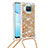 Funda Silicona Carcasa Goma Bling-Bling con Acollador Cordon Lanyard S03 para Xiaomi Mi 10i 5G