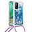 Funda Silicona Carcasa Goma Bling-Bling con Acollador Cordon Lanyard S03 para Xiaomi Mi 10T 5G