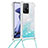 Funda Silicona Carcasa Goma Bling-Bling con Acollador Cordon Lanyard S03 para Xiaomi Mi 11T 5G