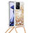 Funda Silicona Carcasa Goma Bling-Bling con Acollador Cordon Lanyard S03 para Xiaomi Mi 11T 5G