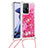 Funda Silicona Carcasa Goma Bling-Bling con Acollador Cordon Lanyard S03 para Xiaomi Mi 11T 5G