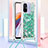 Funda Silicona Carcasa Goma Bling-Bling con Acollador Cordon Lanyard S03 para Xiaomi Poco C55