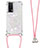 Funda Silicona Carcasa Goma Bling-Bling con Acollador Cordon Lanyard S03 para Xiaomi Redmi K60 5G