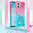 Funda Silicona Carcasa Goma Bling-Bling con Acollador Cordon Lanyard YB1 para Motorola Moto G 5G (2023)