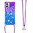 Funda Silicona Carcasa Goma Bling-Bling con Acollador Cordon Lanyard YB1 para Motorola Moto G 5G (2023)