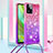 Funda Silicona Carcasa Goma Bling-Bling con Acollador Cordon Lanyard YB1 para Motorola Moto G Power 5G (2023)