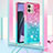 Funda Silicona Carcasa Goma Bling-Bling con Acollador Cordon Lanyard YB1 para Motorola Moto G Stylus (2023) 4G