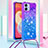 Funda Silicona Carcasa Goma Bling-Bling con Acollador Cordon Lanyard YB1 para Samsung Galaxy A04E