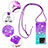 Funda Silicona Carcasa Goma Bling-Bling con Acollador Cordon Lanyard YB1 para Xiaomi Mi 13T 5G