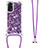 Funda Silicona Carcasa Goma Bling-Bling con Acollador Cordon Lanyard YB1 para Xiaomi Redmi Note 11 4G (2022)