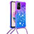 Funda Silicona Carcasa Goma Bling-Bling con Acollador Cordon Lanyard YB1 para Xiaomi Redmi Note 12S