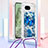 Funda Silicona Carcasa Goma Bling-Bling con Acollador Cordon Lanyard YB2 para Google Pixel 8a 5G