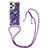 Funda Silicona Carcasa Goma Bling-Bling con Acollador Cordon Lanyard YB2 para Xiaomi Poco F5 5G