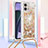 Funda Silicona Carcasa Goma Bling-Bling con Acollador Cordon Lanyard YB3 para Motorola Moto G Stylus (2023) 4G