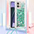 Funda Silicona Carcasa Goma Bling-Bling con Acollador Cordon Lanyard YB3 para Motorola Moto G Stylus (2023) 4G