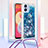 Funda Silicona Carcasa Goma Bling-Bling con Acollador Cordon Lanyard YB3 para Samsung Galaxy A04 4G