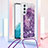 Funda Silicona Carcasa Goma Bling-Bling con Acollador Cordon Lanyard YB3 para Samsung Galaxy Quantum4 5G