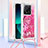 Funda Silicona Carcasa Goma Bling-Bling con Acollador Cordon Lanyard YB3 para Xiaomi Mi 13T 5G