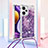 Funda Silicona Carcasa Goma Bling-Bling con Acollador Cordon Lanyard YB3 para Xiaomi Poco F5 5G