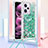 Funda Silicona Carcasa Goma Bling-Bling con Acollador Cordon Lanyard YB3 para Xiaomi Redmi Note 12 Pro 5G