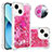 Funda Silicona Carcasa Goma Bling-Bling con Anillo de dedo Soporte S01 para Apple iPhone 13