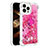 Funda Silicona Carcasa Goma Bling-Bling con Anillo de dedo Soporte S01 para Apple iPhone 13 Pro