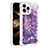 Funda Silicona Carcasa Goma Bling-Bling con Anillo de dedo Soporte S01 para Apple iPhone 13 Pro Max