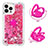 Funda Silicona Carcasa Goma Bling-Bling con Anillo de dedo Soporte S01 para Apple iPhone 13 Pro Max