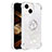 Funda Silicona Carcasa Goma Bling-Bling con Anillo de dedo Soporte S01 para Apple iPhone 14