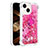 Funda Silicona Carcasa Goma Bling-Bling con Anillo de dedo Soporte S01 para Apple iPhone 14