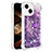 Funda Silicona Carcasa Goma Bling-Bling con Anillo de dedo Soporte S01 para Apple iPhone 14