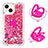 Funda Silicona Carcasa Goma Bling-Bling con Anillo de dedo Soporte S01 para Apple iPhone 14